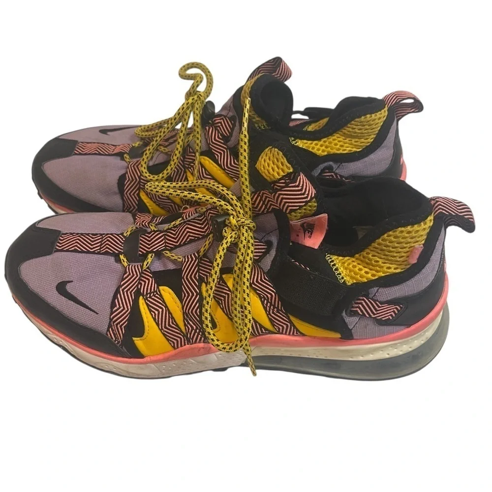 Nike Air Max 270 Bowfin Black Atomic Violet Amarillo Size 9.5 - Picture 2 of 10